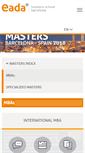 Mobile Screenshot of int.eada-masters.com