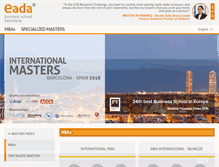Tablet Screenshot of int.eada-masters.com